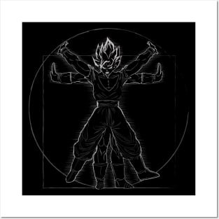 Vitruvian Saiyan (Classic Variant) Posters and Art